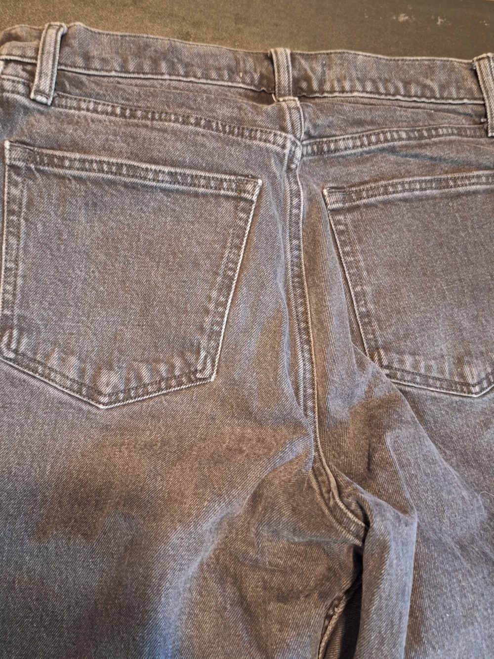 Abercrombie & Fitch Dark Blue High-Rise Straight Jeans - Picture 9 of 9